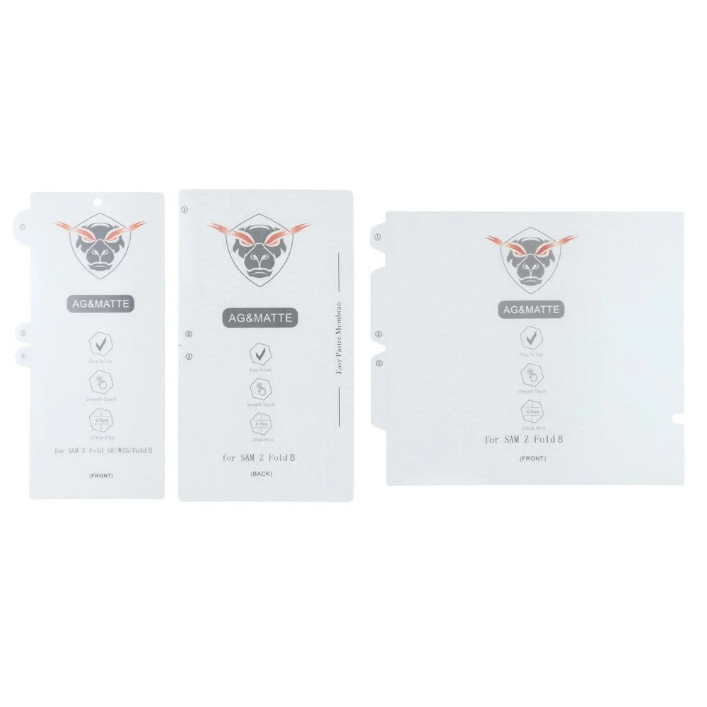 1 Set For Samsung Galaxy Z Fold8 Ultra Matte Screen Protector Inside + Front Display + Back Cover TPU+PET Film with Hinge Protector - 3