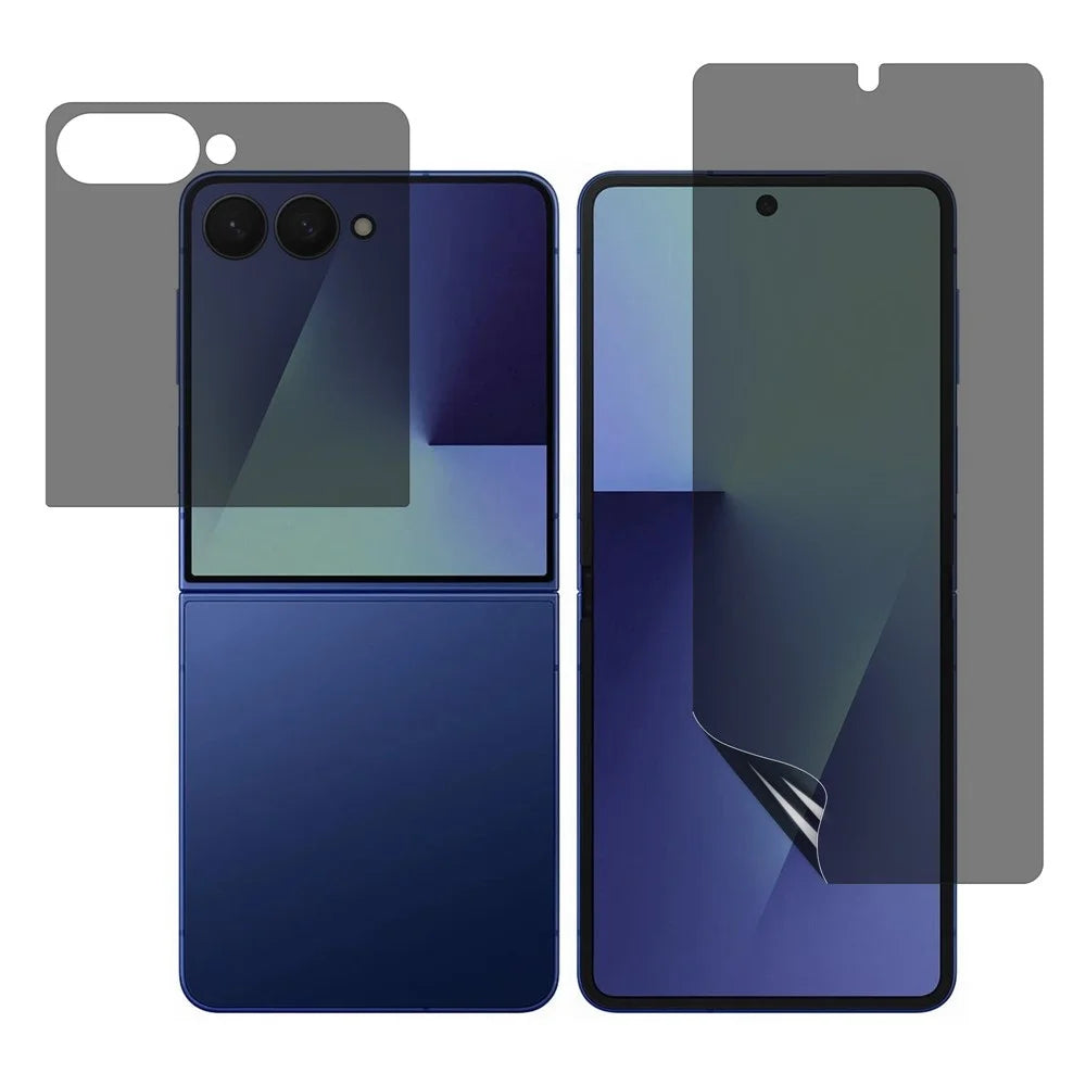 For Motorola Razr 70 Ultra / Razr 70+ Privacy Hydrogel Screen Protector 180-Degree Anti Spy Front / Back Screen PET + TPU Films - 1