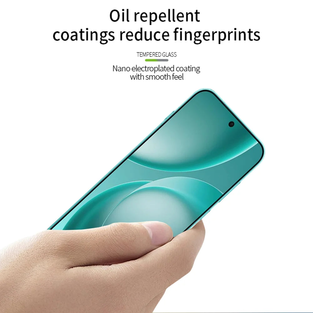 MOFI for Oppo Find X9s Pro 5G Screen Protector 9H Full Glue Full Coverage High Aluminum-Silicon Glass Film - Black - 4