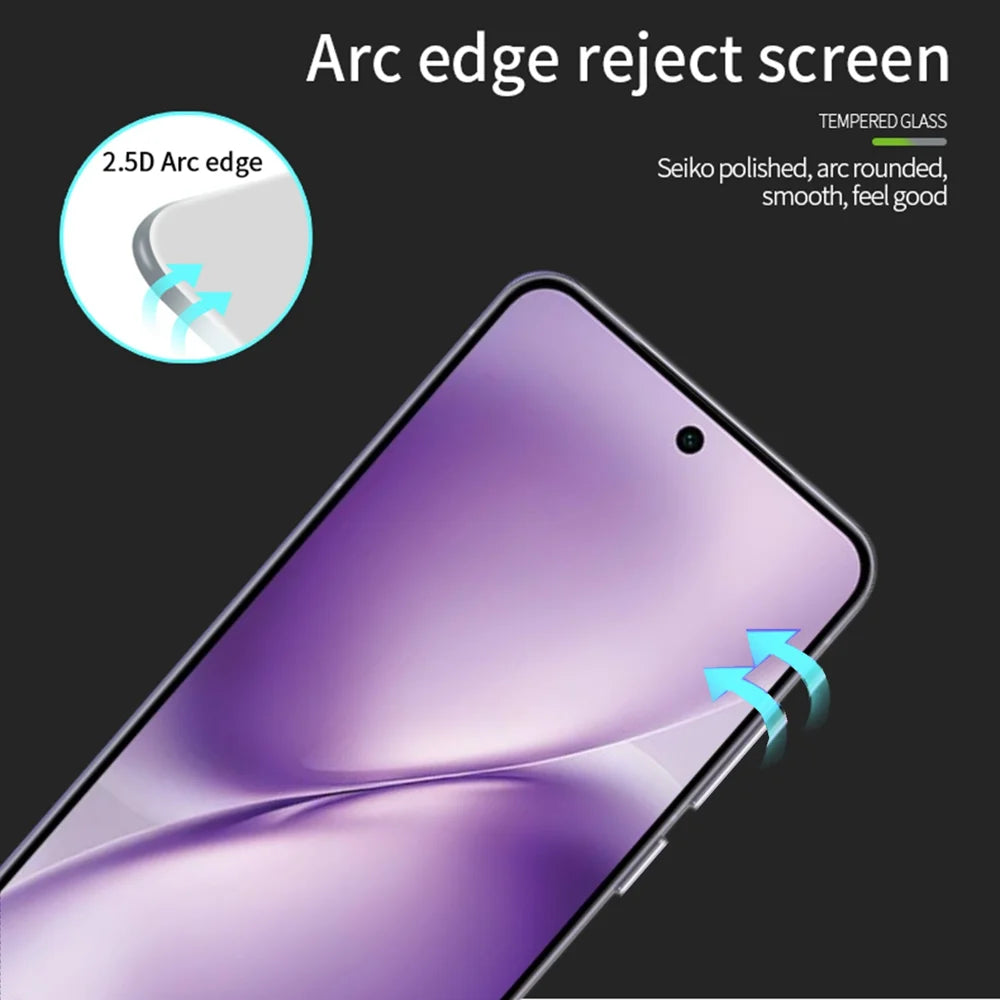 PINWUYO for vivo X200T 5G Tempered Glass Film  JK Series-2 9H Full Glue Full Screen Protector - Black - 2