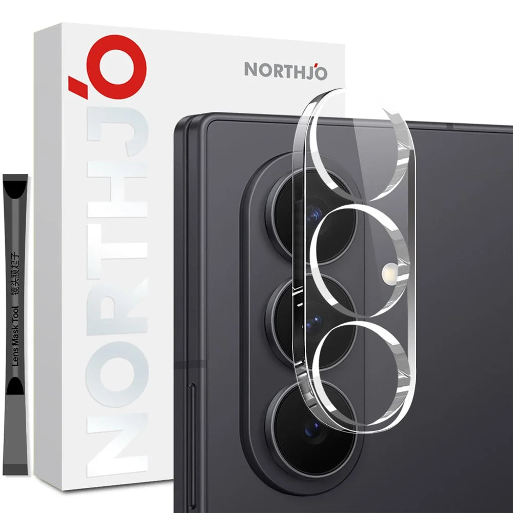 NORTHJO For Samsung Galaxy Z Fold8 Ultra Camera Lens Protector Tempered Glass HD Clear 3D Full Coverage - Transparent - 1