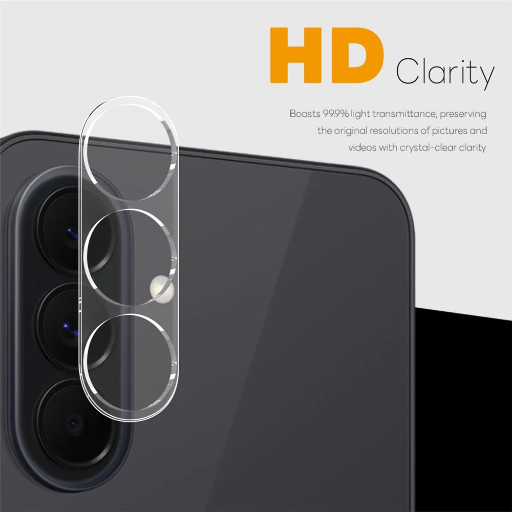 NORTHJO For Samsung Galaxy S26 FE Camera Lens Protector Tempered Glass HD Clear 3D Full Coverage - Transparent - 2