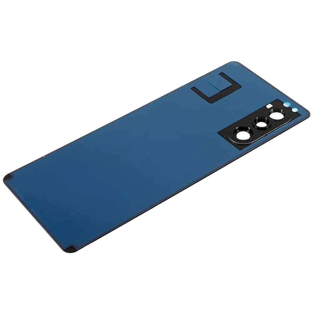 For Sony Xperia 5 II OEM Battery Housing with Adhesive Sticker + Camera Lens Cover - Black - 4