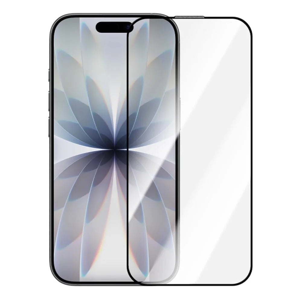 ZGA for iPhone 16e / iPhone 17e Screen Protector Anti-static High Aluminum-Silicon Glass HD Film - Transparent With Black Edge - 1
