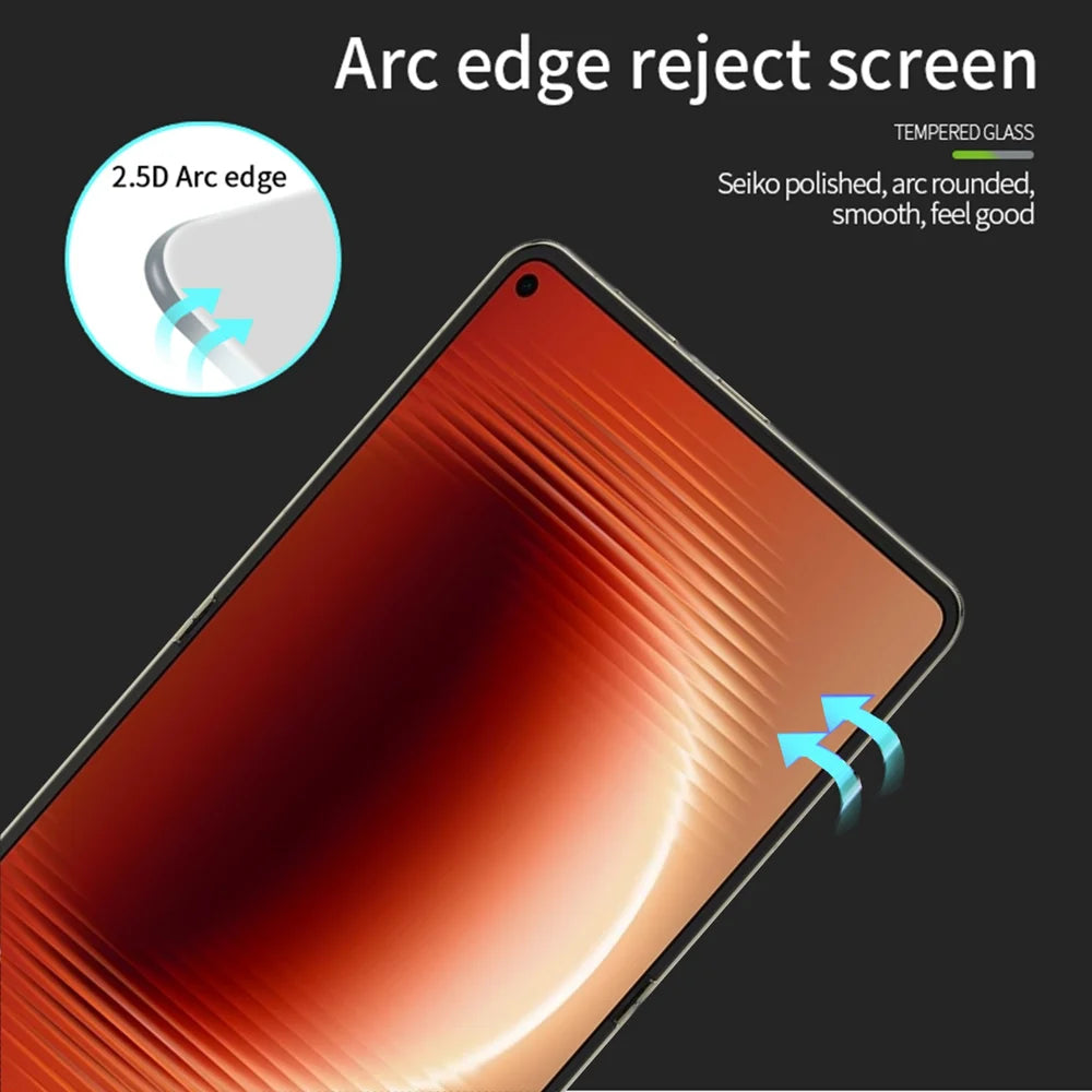 MOFI for Huawei Pura X Max Screen Protector 9H Full Glue Full Coverage High Aluminum-Silicon Glass Film - Black - 2