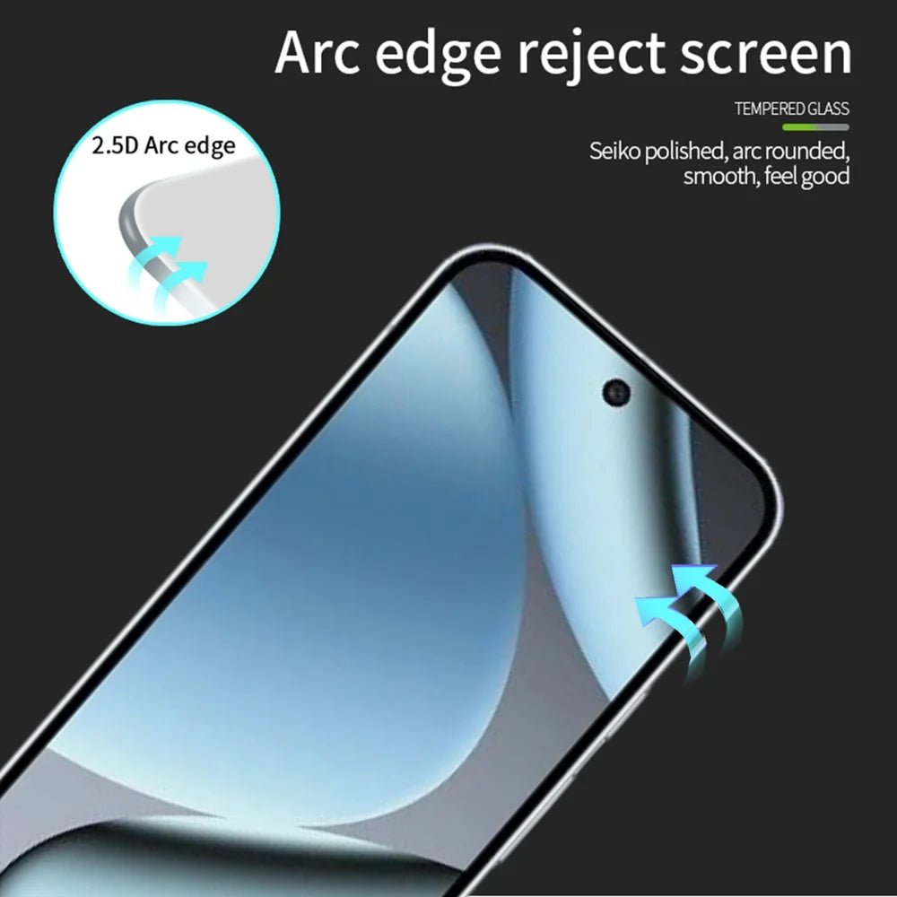 MOFI for Google Pixel 11 Pro / Google Pixel 11 Screen Protector 9H Full Glue Full Coverage High Aluminum-Silicon Glass Film - Black - 2