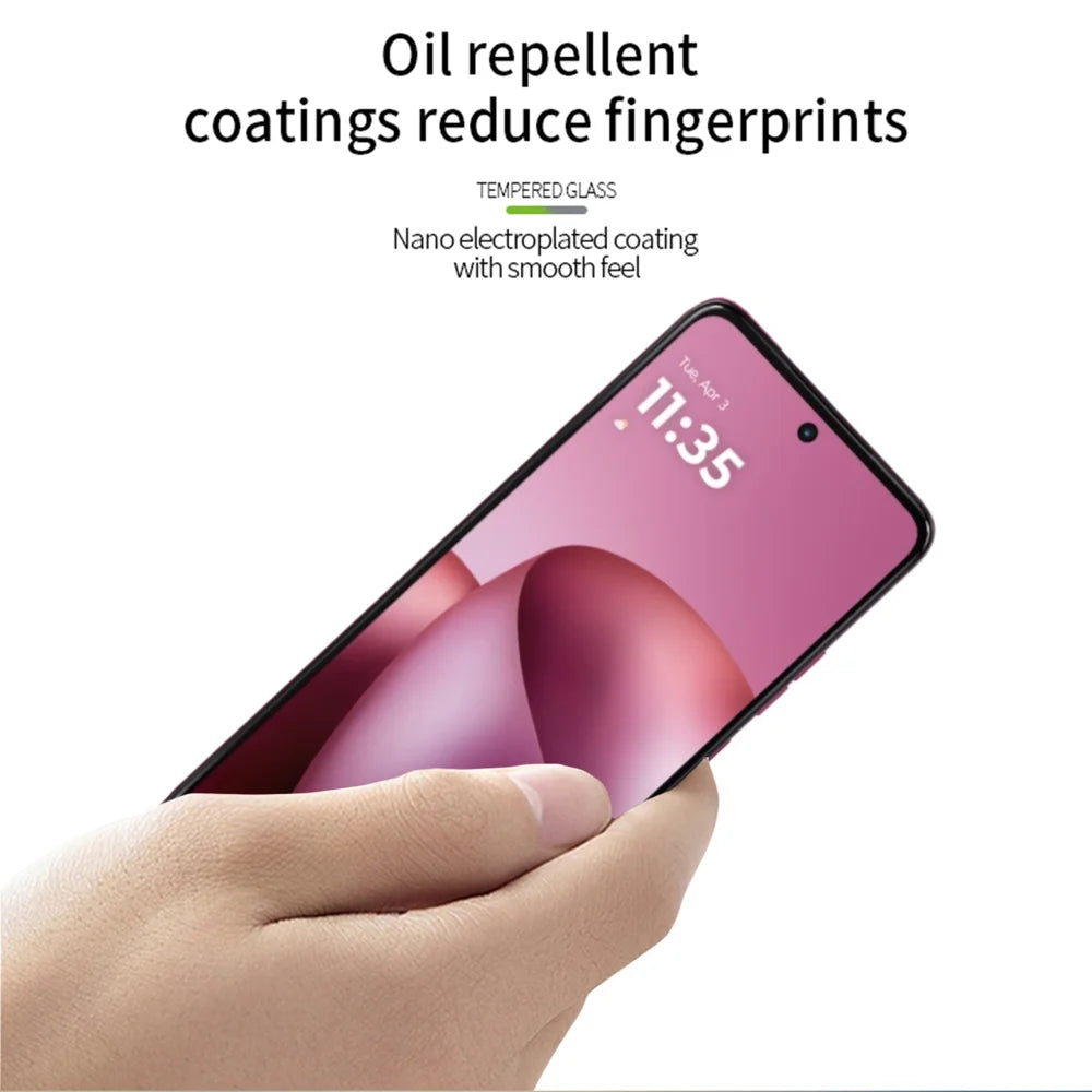 PINWUYO for Motorola Moto G37 5G / Motorola Moto G37 Power 5G / Motorola Moto G47 5G Tempered Glass Film  JK Series-2 9H Full Glue Full Screen Protector - Black - 4