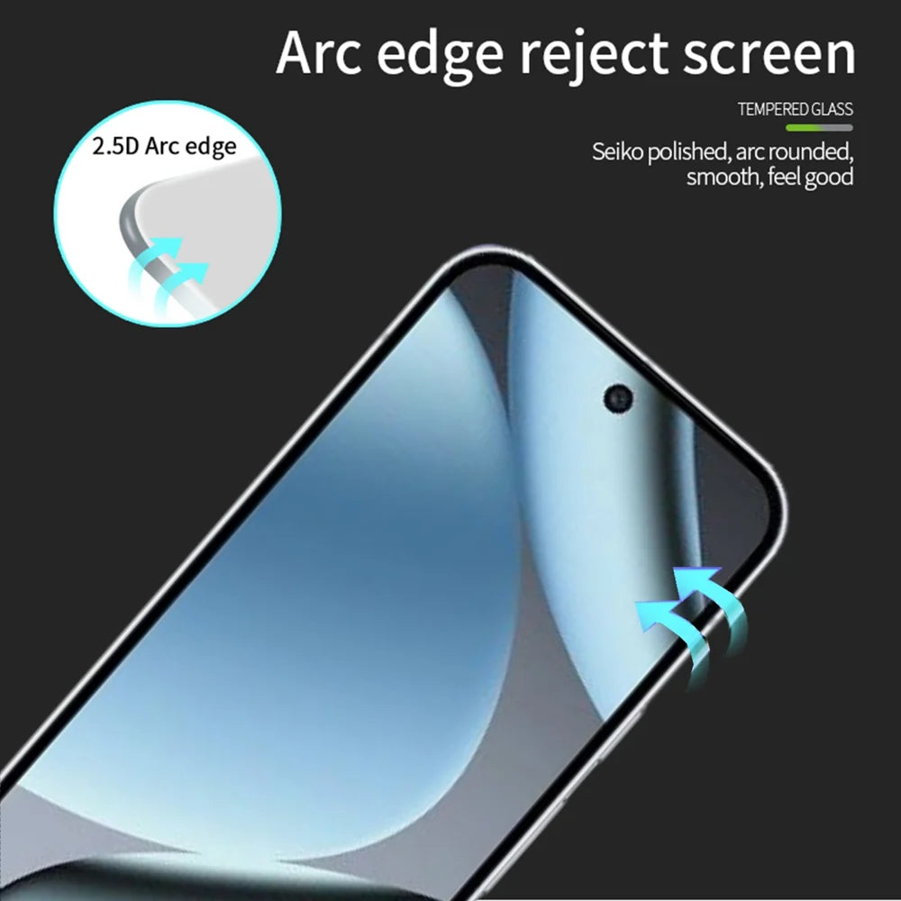 PINWUYO for Google Pixel 11 Pro / Google Pixel 11 Tempered Glass Film  JK Series-2 9H Full Glue Full Screen Protector - Black - 2