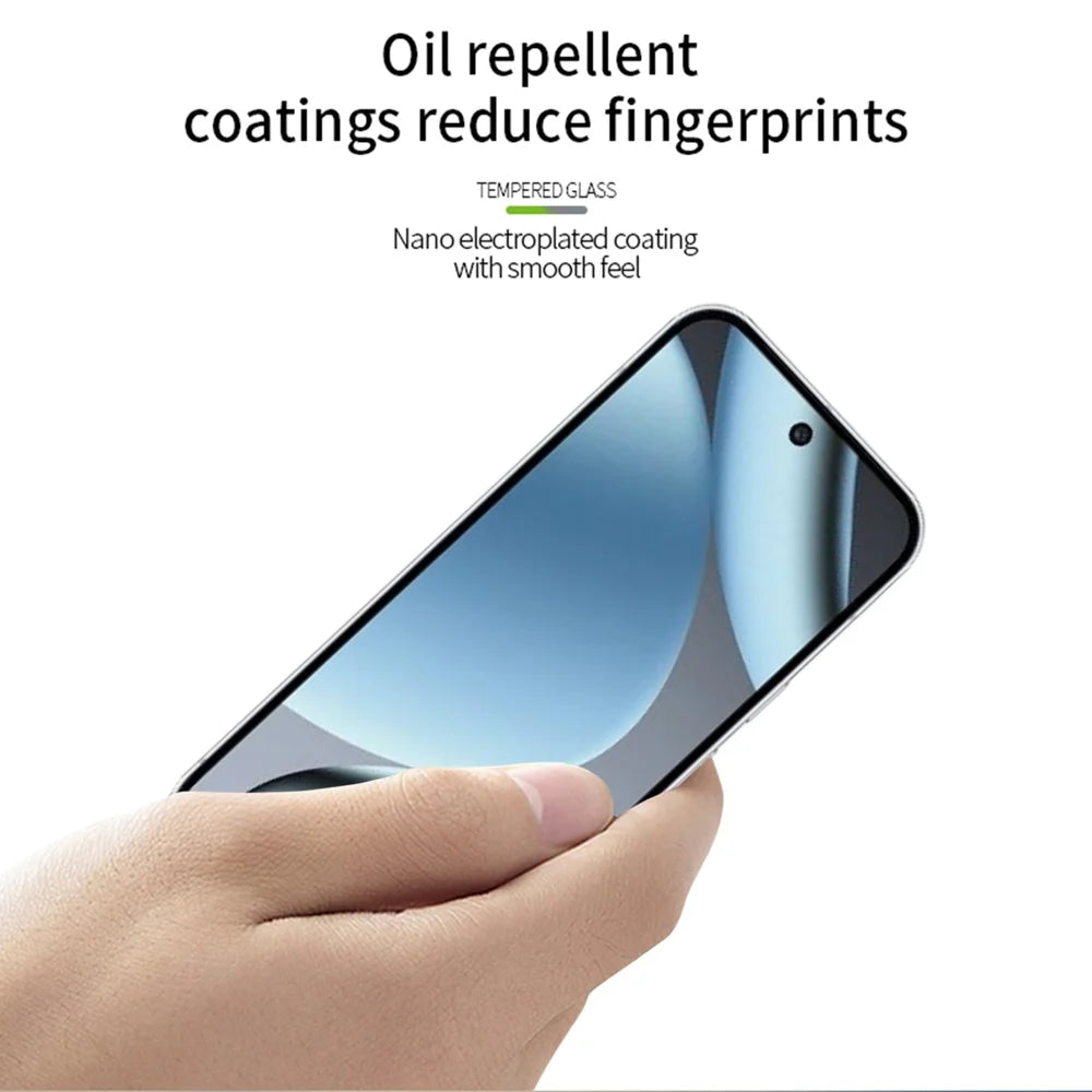 PINWUYO for Google Pixel 11 Pro / Google Pixel 11 Tempered Glass Film  JK Series-2 9H Full Glue Full Screen Protector - Black - 4