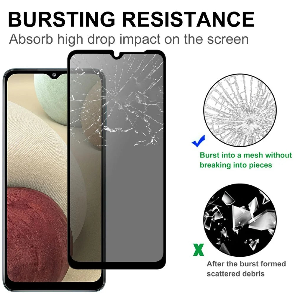 For Samsung Galaxy S26 FE Tempered Glass Screen Protector 2.5D Arc Edge Anti-Spy Film - 4