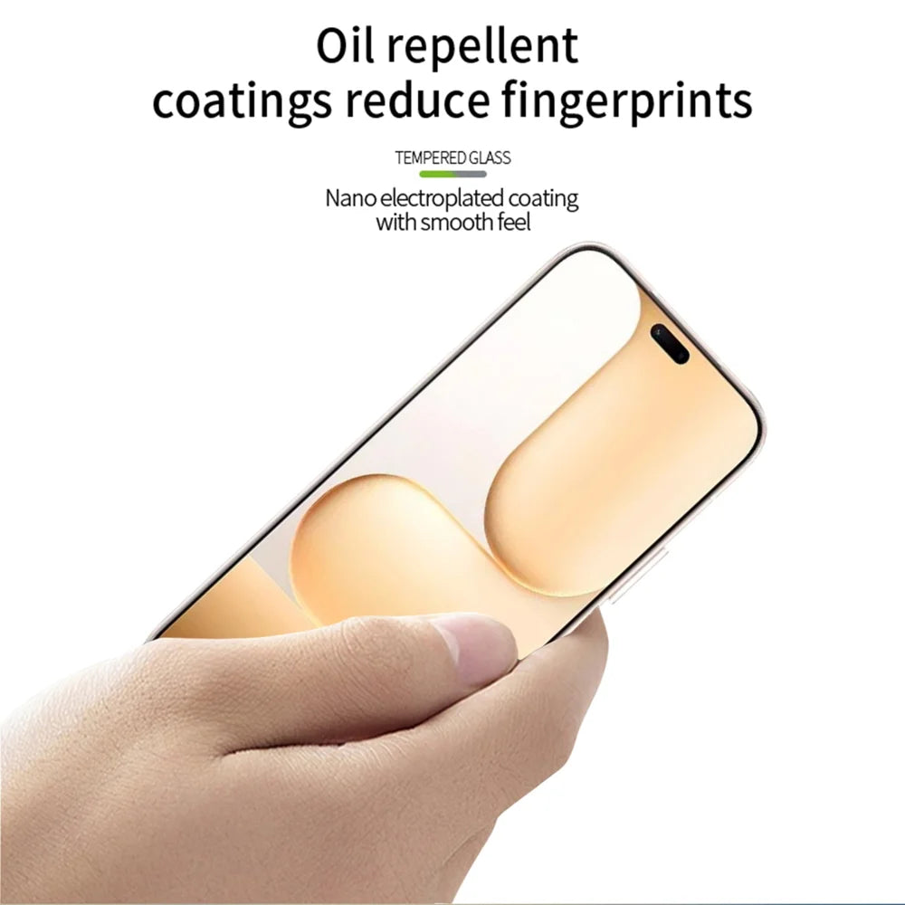 MOFI for Honor 600e 5G Screen Protector  9H 3D Curved Full Glue Full Coverage Tempered Glass Film - Black - 4
