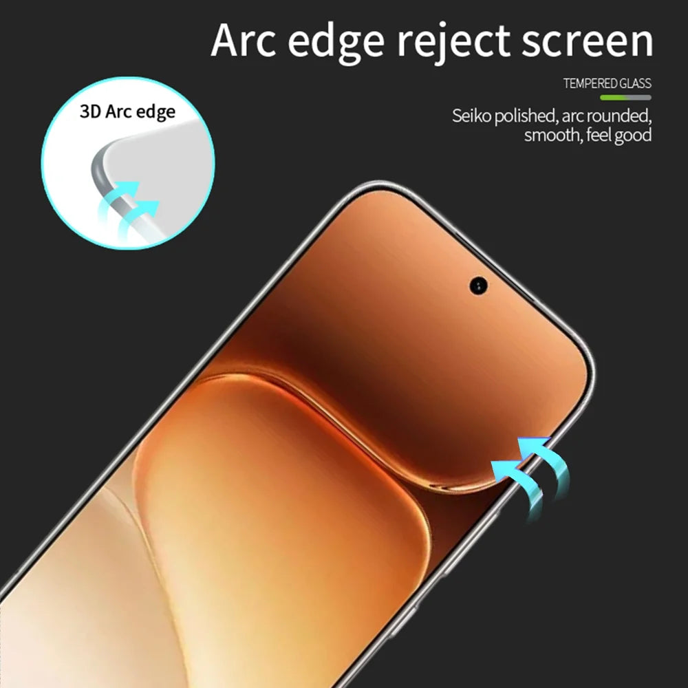 MOFI for Honor 600 Pro 5G / Honor 600 5G Screen Protector  9H 3D Curved Full Glue Full Coverage Tempered Glass Film - Black - 2