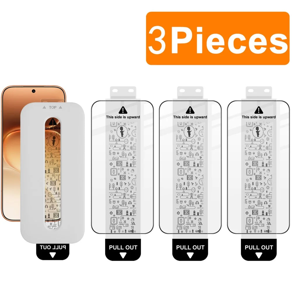 IMAK 3Pcs For Honor 600 5G / 600 Pro 5G Tempered Glass Full Screen Protector Full Glue Film with Dust-free Installation Tool - Black - 4