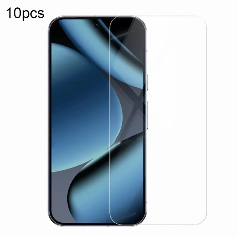 RURIHAI 10Pcs for Google Pixel 11 / Pixel 11 Pro Screen Protector 0.18mm 2.5D Medium Aluminum Glass Ultra Clear Film - 1