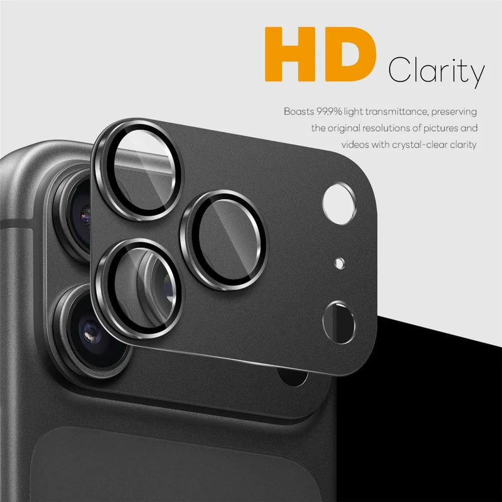 NORTHJO For iPhone 18 Pro Camera Lens Protector Matte Integrated Metal Tempered Glass Lens Film (Complete Covering) - Grey - 2