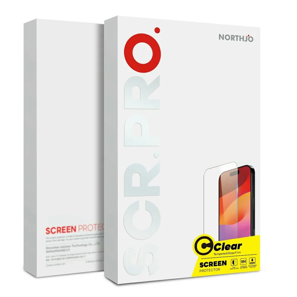NORTHJO A++ For Honor 600 Pro 5G Screen Protector Tempered Glass 0.15mm 2.5D Film (Support Fingerprint Unlock) - Transparent - 5