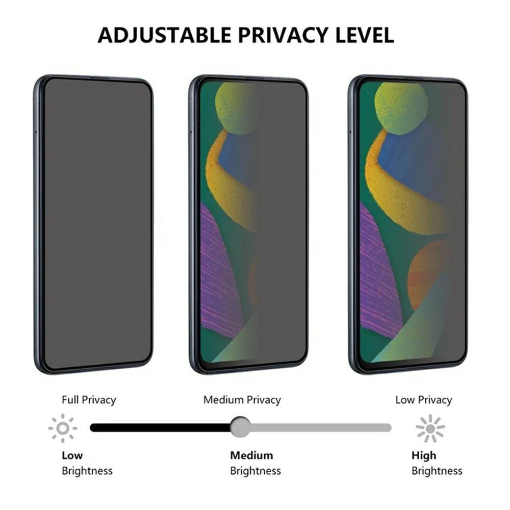For Huawei nova 16 Pro 5G Privacy Screen Protector 180-Degree Anti-Spy Tempered Glass Full Coverage Film - Black - 3