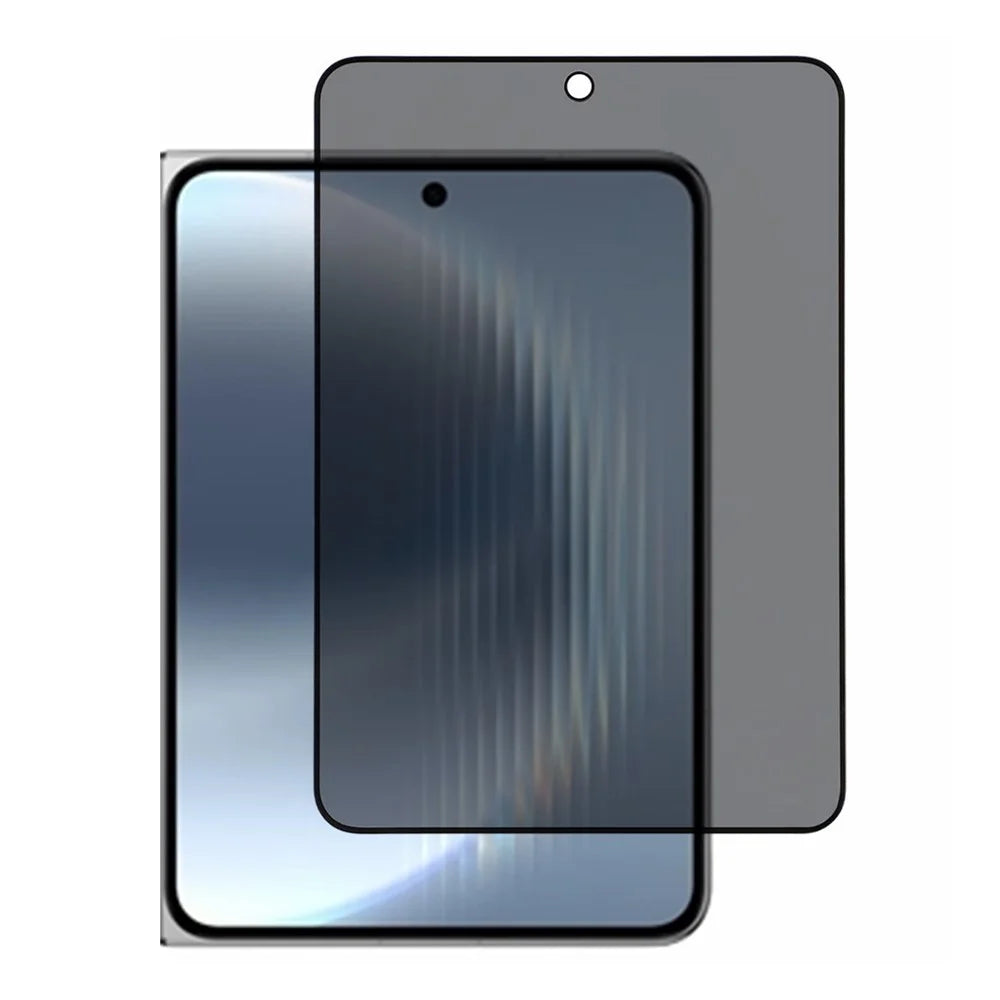 For Huawei Pura X Max Anti-Spy Screen Protector Silk Printing Tempered Glass Small Screen Film - 1
