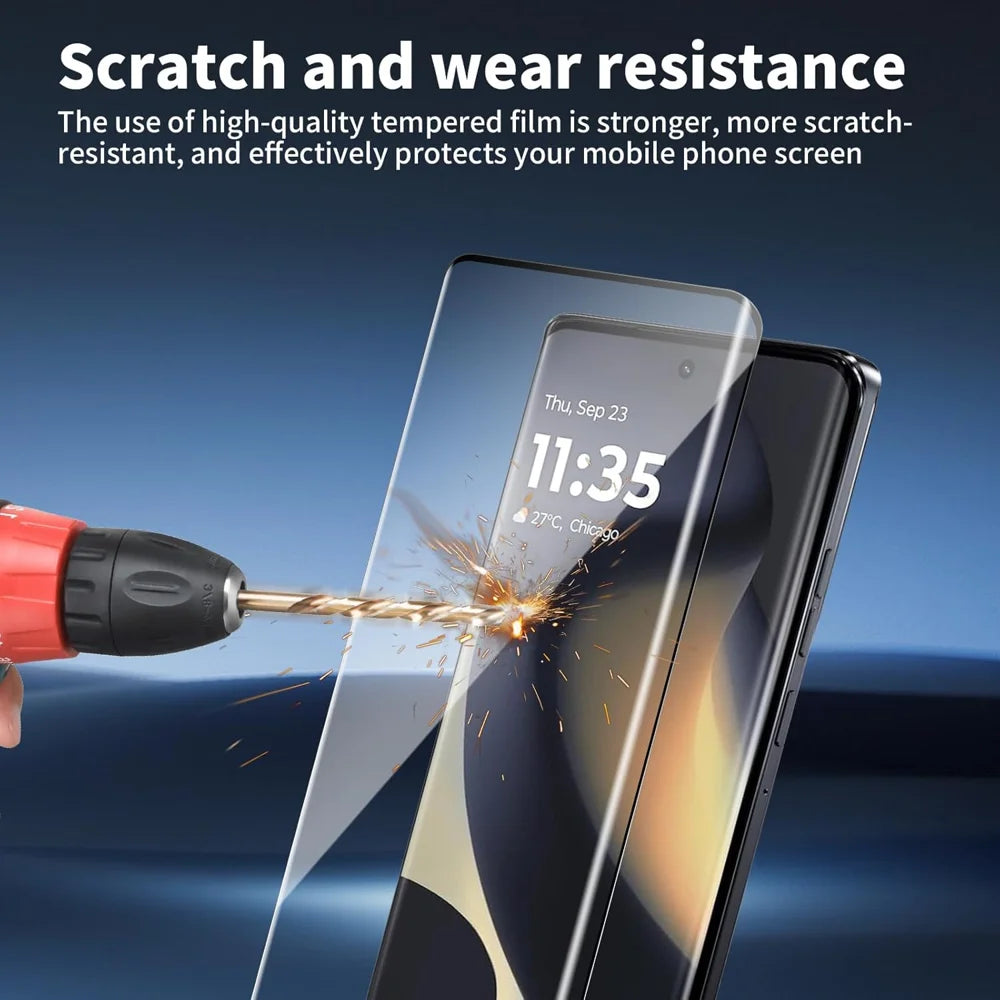 For Motorola Edge 50 Fusion 5G 25Pcs Full Cover Screen Protector Silk Printing Ultra Clear High Aluminium-silicon Glass Film - Transparent - 6