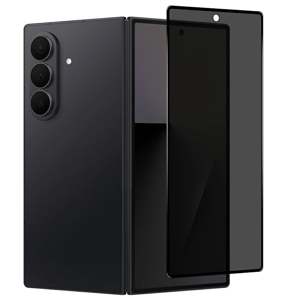 NORTHJO A++ For Samsung Galaxy Z Fold7 5G Screen Protector Privacy Full Glue Silk Printing Anti-Spy High Aluminium-Silicon Glass Film - Black - 2
