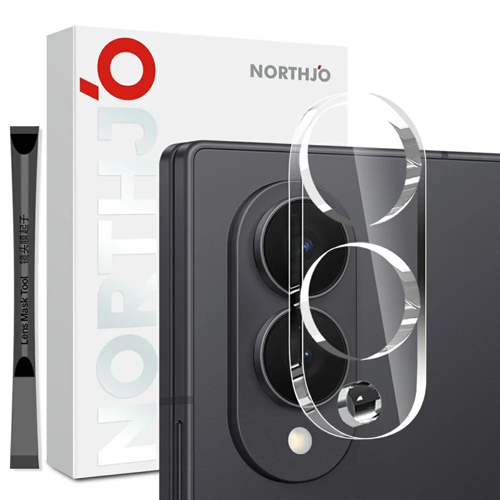 NORTHJO For Samsung Galaxy Z Fold8 Camera Lens Protector Tempered Glass HD Clear 3D Full Coverage - Transparent - 1