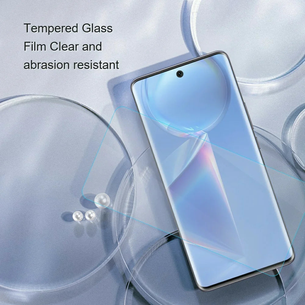 AMORUS for Honor 600 Smart 5G High Aluminum-silicon Glass Film 2.5D Arc Edge Screen Protector, NOT Complete Covering - Transparent - 5
