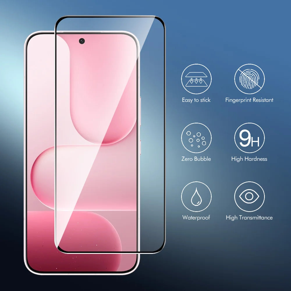HAT PRINCE for Honor 600 Smart 5G ENKAY  Screen Protector 9H Silk Printing 0.26mm Full Glue Full Coverage Tempered Glass Film - Transparent - 2