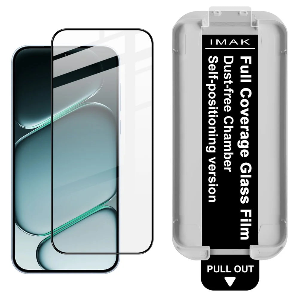 IMAK 3Pcs For OnePlus Nord CE6 5G Tempered Glass Full Screen Protector Full Glue Film with Dust-free Installation Tool - Black - 2