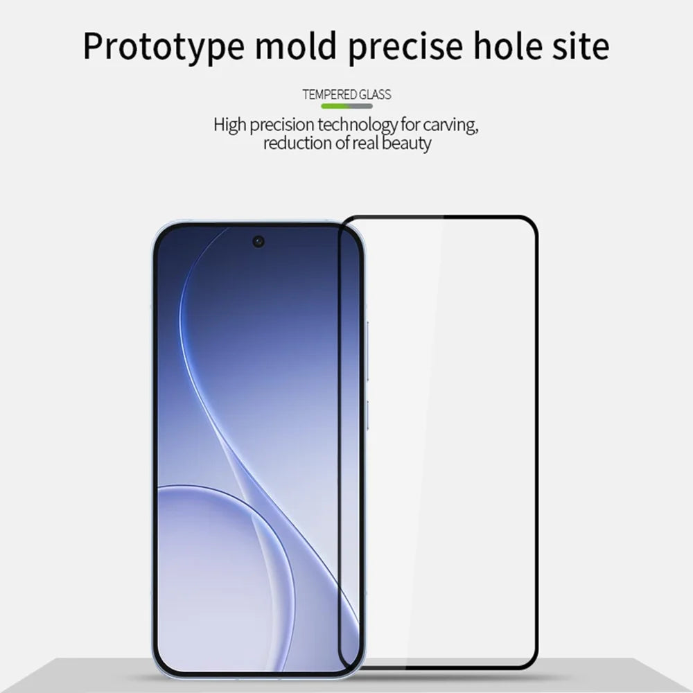 PINWUYO for Oppo Reno15 Pro Mini 5G Tempered Glass Film  JK Series-2 9H Full Glue Full Screen Protector - Black - 3