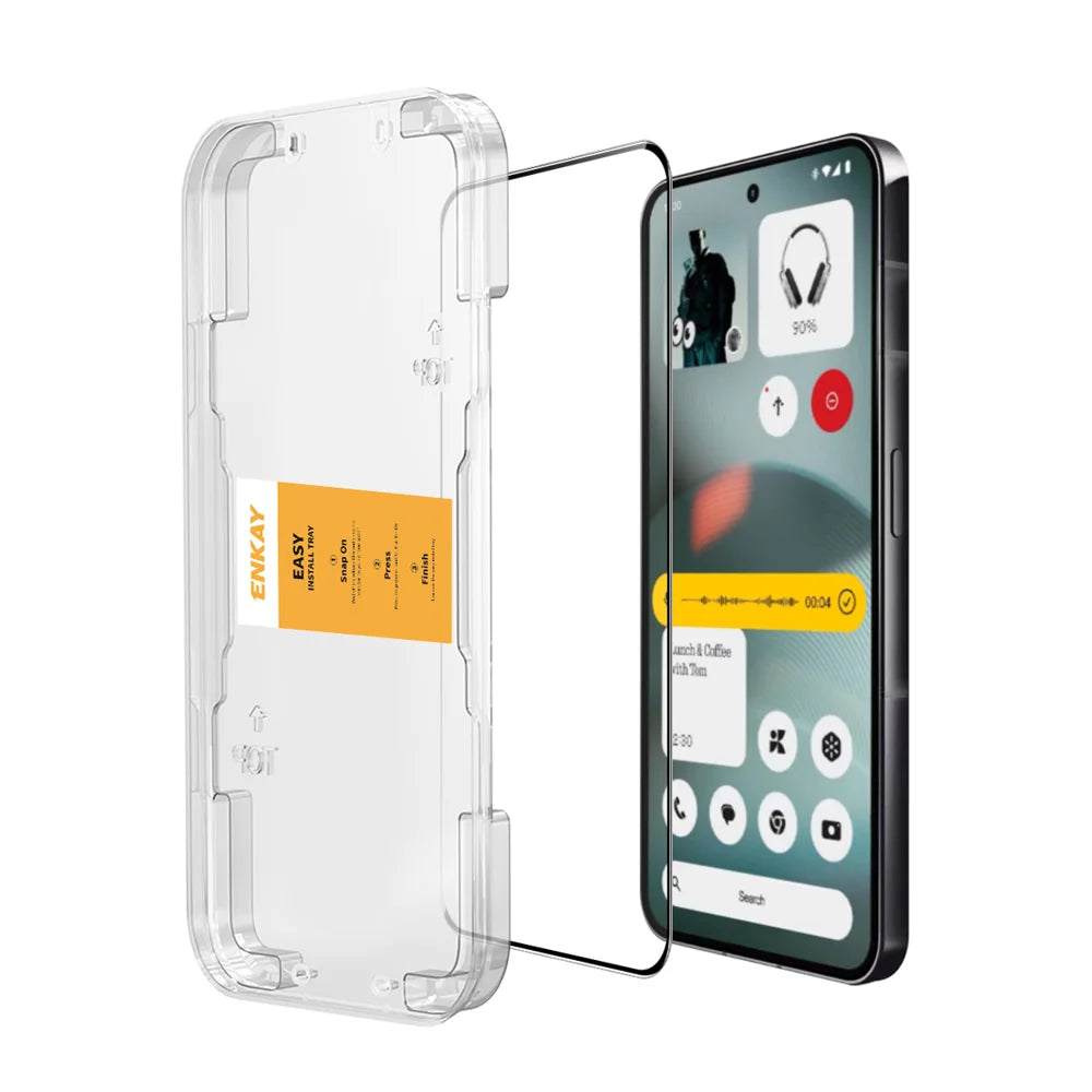 HAT PRINCE for Nothing Phone (4a) Pro / Nothing Phone (4a) HD Clear Film ENKAY  Full Coverage Full Glue Tempered Glass Screen Protector with Installation Tool - Transparent - 1