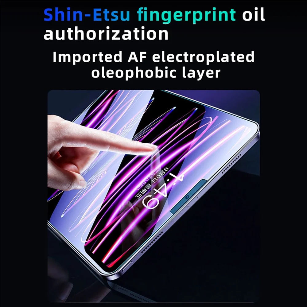For iPad Pro 12.9 (2018)  /  (2020)  /  (2021)  /  (2022) 26° Anti-Spy Full Screen Protector Tempered Glass Film with Dust-free Installation Tool - Black - 4