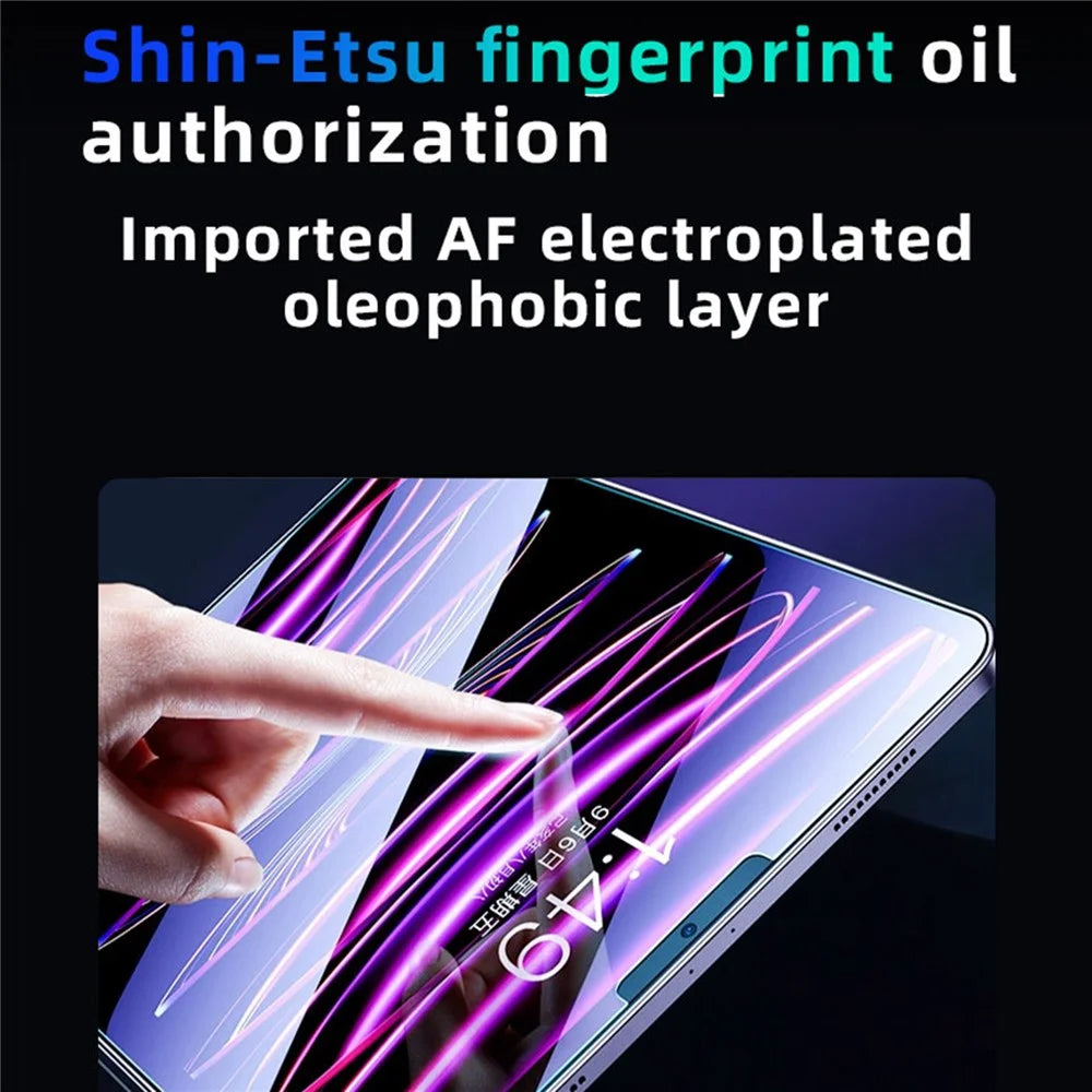 For iPad Pro 13 (2025) / (2024) Anti Blue Ray Full Screen Protector Tempered Glass Film with Dust-free Installation Tool - Transparent - 5