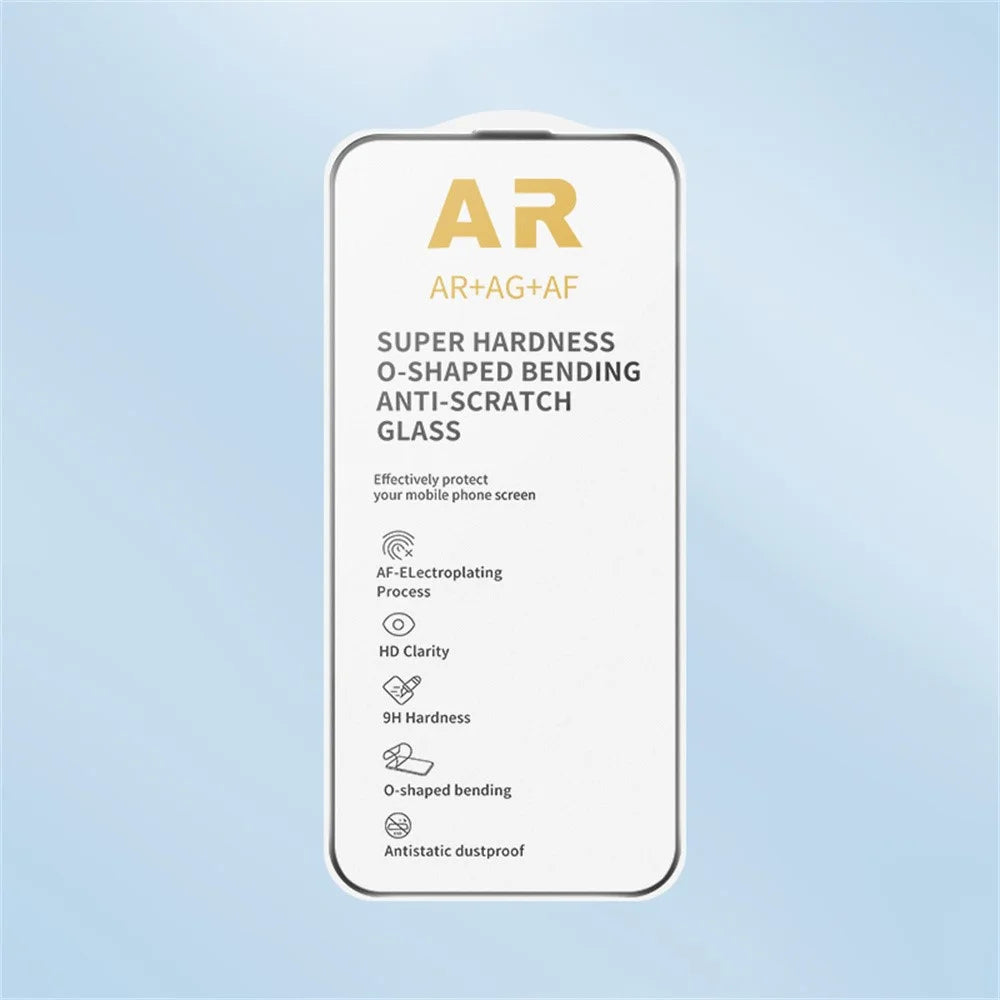 RURIHAI For iPhone Air Matte Full Screen Protector AR Anti-Reflective Tempered Glass Film - Transparent - 7