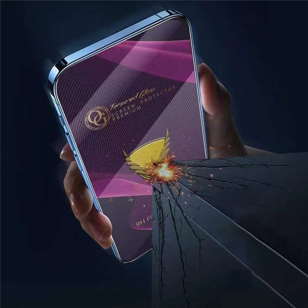 10Pcs for iPhone 17 Pro Max Screen Protector Full Cover Anti-Static Clear High Aluminium-silicon Glass Film - 7