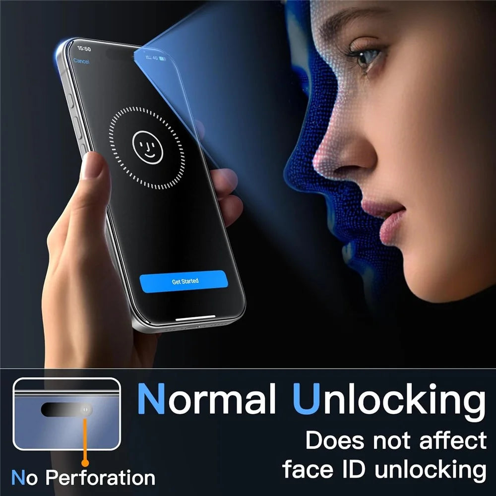 For iPhone 17 Pro Max Screen Protector Anti-Glare Matte Anti-Fingerprint Tempered Glass Film - 3