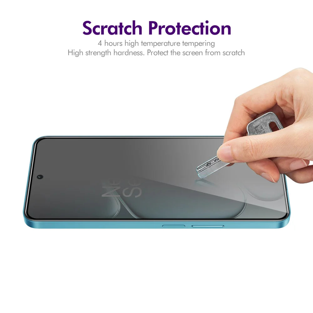 HAT PRINCE for OnePlus Nord CE6 Lite 5G Privacy Screen Protector ENKAY Hat-Prince Full Glue Full Coverage 28-degree Anti-Spy Tempered Glass - Black - 6