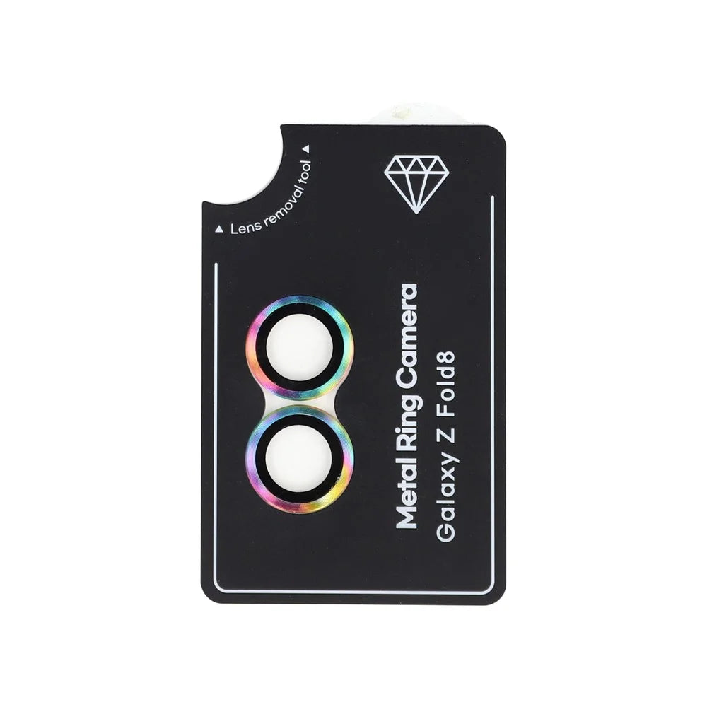 For Samsung Galaxy Z Fold8 Camera Lens Protector Set Electroplating Metal + Tempered Glass Individual Lens Film - Multi-color - 4