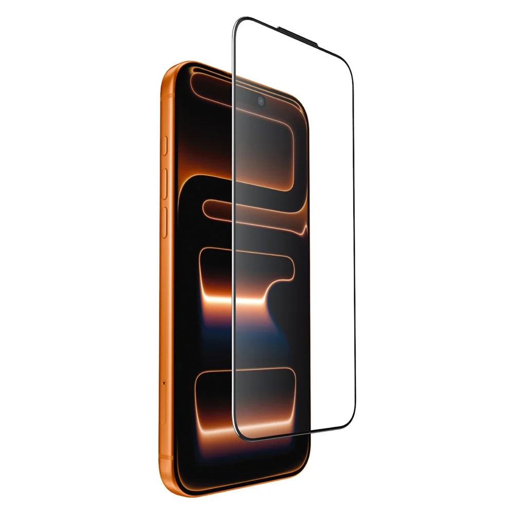 JOYROOM 18MQ11H for iPhone 18 Screen Protector 2.5D Full Coverage Silk Printing High Aluminium-Silicon Glass Clear Anti-dust Film - 1