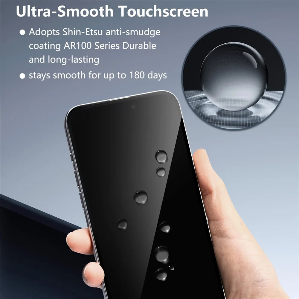 JOYROOM 18MQ11H for iPhone 18 Screen Protector 2.5D Full Coverage Silk Printing High Aluminium-Silicon Glass Clear Anti-dust Film - 2
