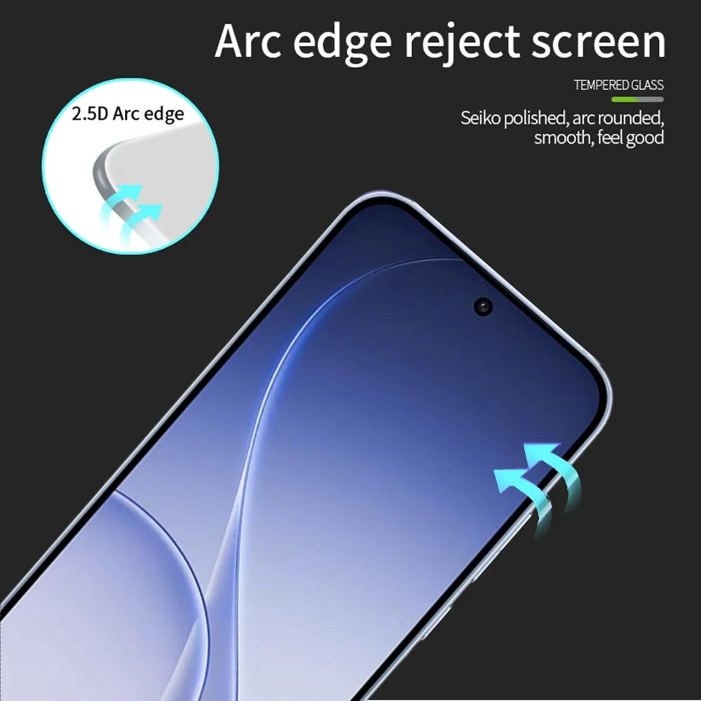 PINWUYO for Oppo Reno 15c 5G (India) Tempered Glass Film  JK Series-2 9H Full Glue Full Screen Protector - Black - 2