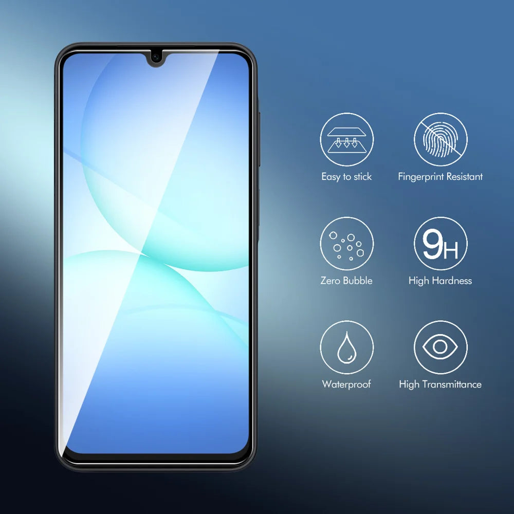 HAT PRINCE for Samsung Samsung Galaxy A18 4G ENKAY  2Pcs Screen Protector 9H Silk Printing 0.26mm Full Glue Full Coverage Tempered Glass Film - Transparent - 2