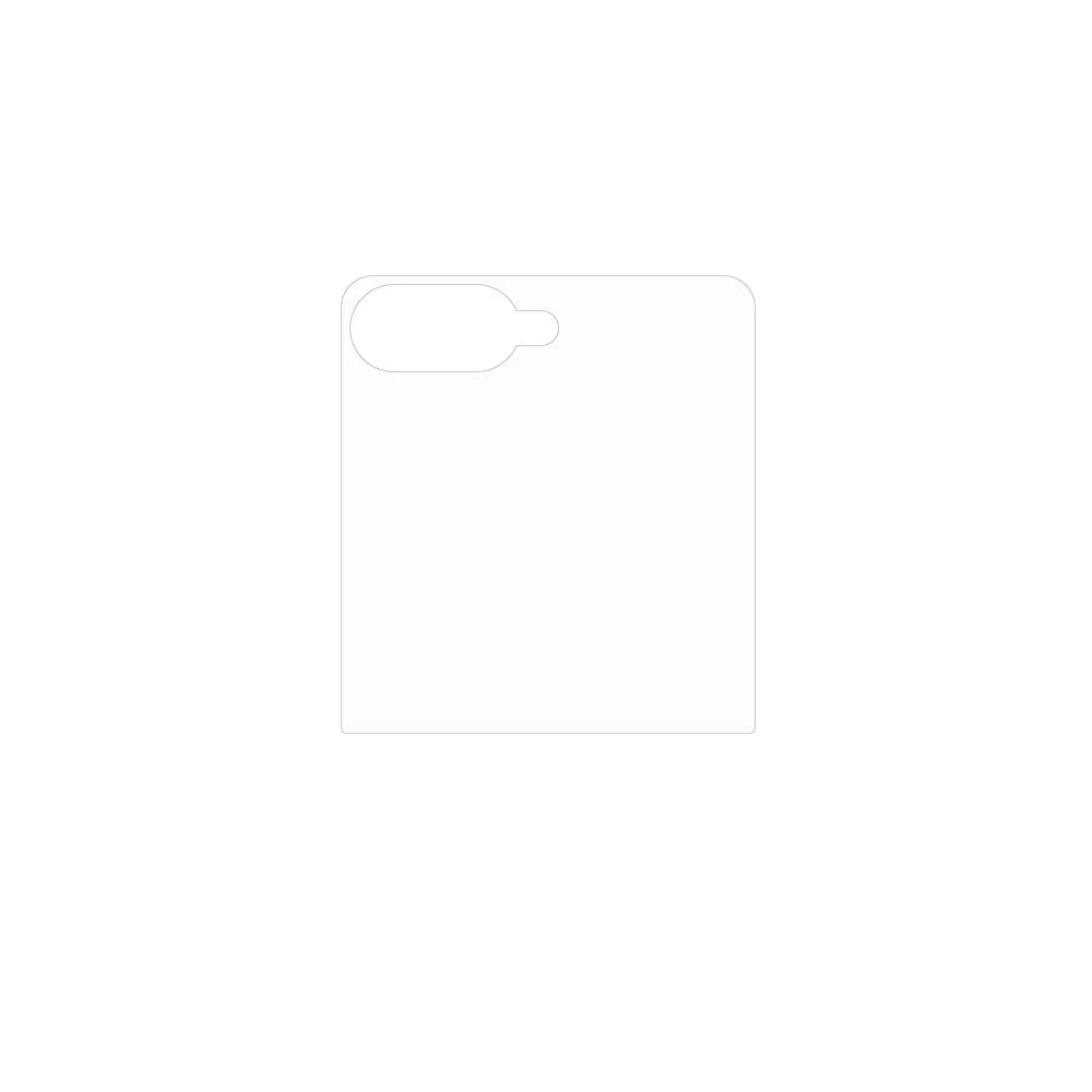 For Samsung Galaxy Z Flip8 Rear Screen Film PET Bubble Free Ultra Clear Screen Protector - Transparent - 2