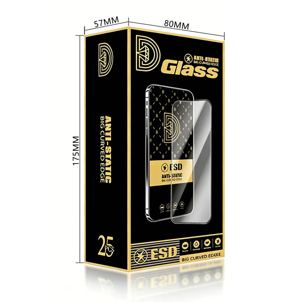 For Samsung Galaxy A56 5G 25Pcs Screen Protector Anti-static Silk Printing Medium Alumina Glass HD Clear Film - Transparent - 6