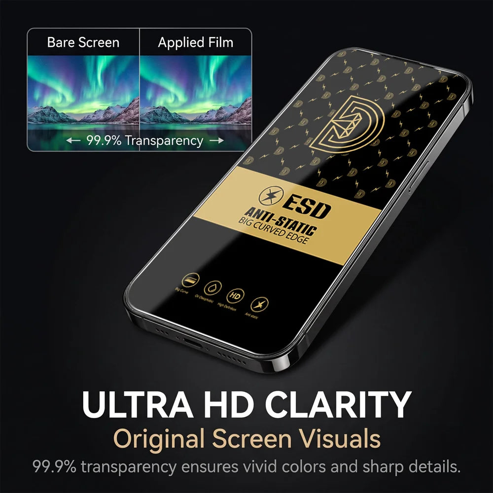 For Samsung Galaxy S26 Ultra 25Pcs Screen Protector Anti-static Silk Printing Medium Alumina Glass HD Clear Film - Transparent - 4