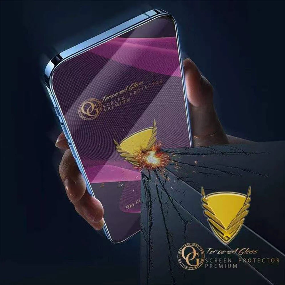 For iPhone 15 Pro Max 10Pcs Screen Protector Full Cover Anti-Static Clear High Aluminium-silicon Glass Film - Transparent - 7
