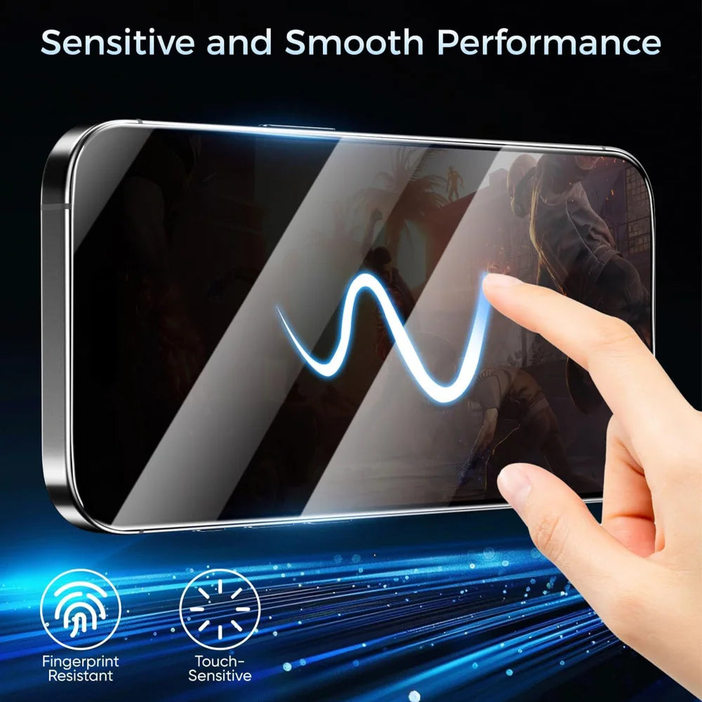 For iPhone 13 10Pcs Screen Protector Full Cover Anti-Static Clear High Aluminium-silicon Glass Film - Transparent - 5