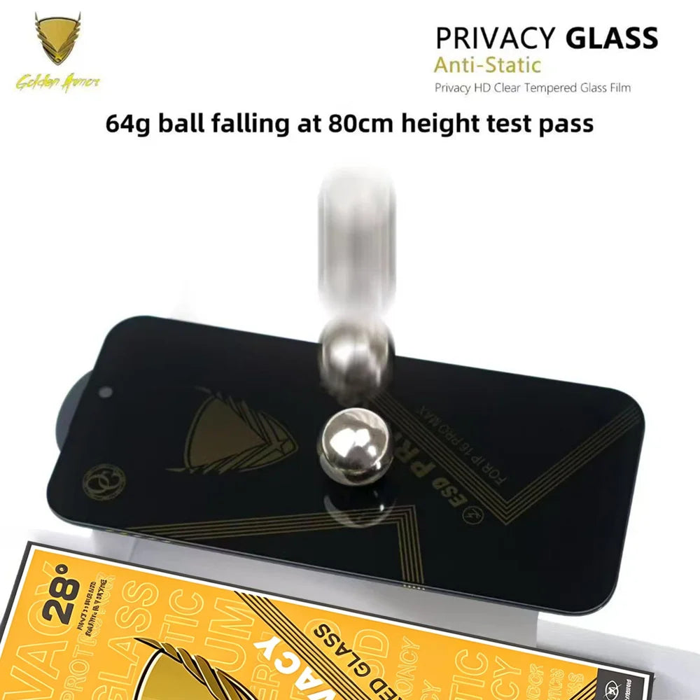 For Samsung Galaxy S24 10Pcs Privacy Screen Protector 28° Anti-Spy Anti-Static High Aluminium-silicon Glass Film - Black - 4