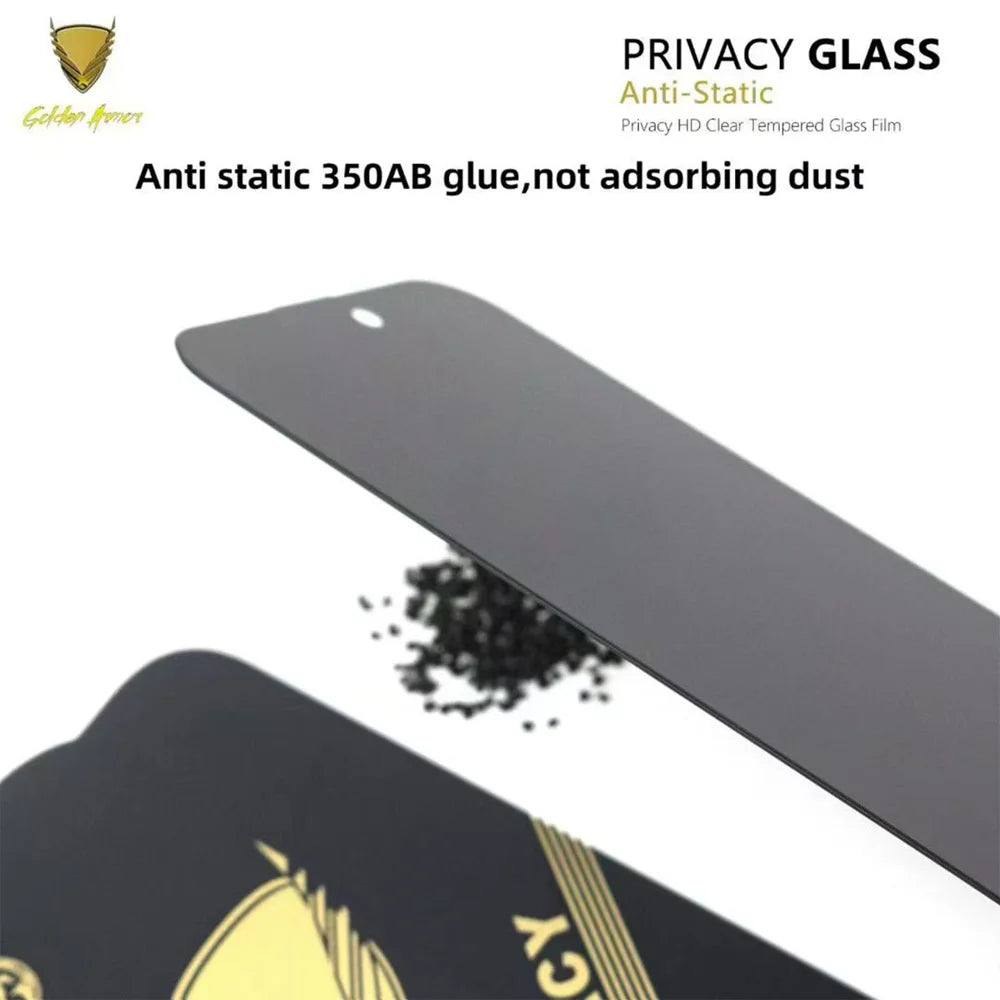 For Samsung Galaxy S24 10Pcs Privacy Screen Protector 28° Anti-Spy Anti-Static High Aluminium-silicon Glass Film - Black - 7