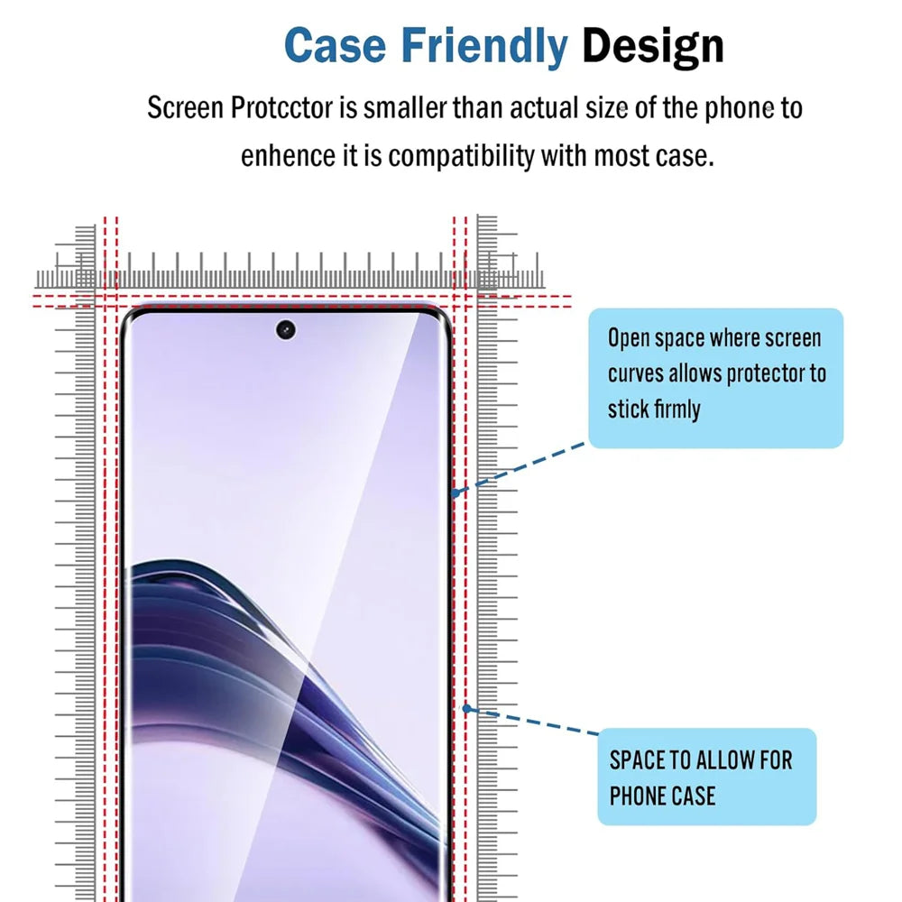 For Realme 16T 5G HD Full Screen Protector Silk Printing Black Edge High Aluminium-silicon Glass Film - Transparent - 5
