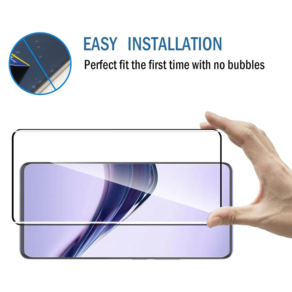 For Realme 16T 5G HD Full Screen Protector Silk Printing Black Edge High Aluminium-silicon Glass Film - Transparent - 7